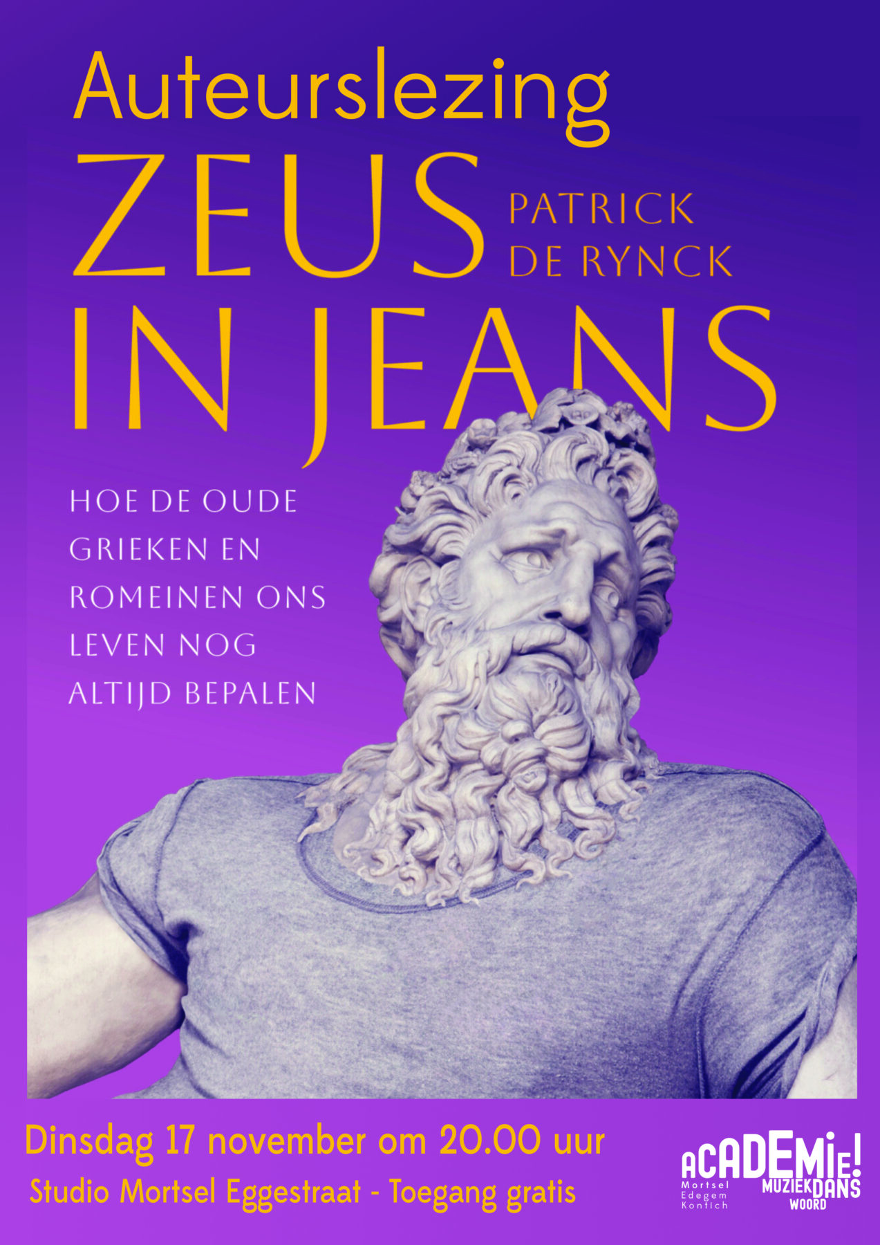 Auteurslezing Zeus in jeans